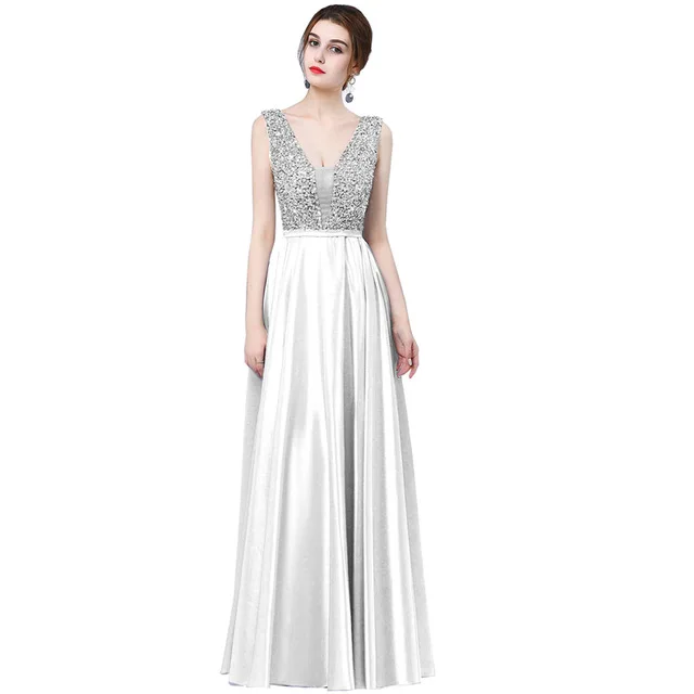 Элегантные кружевные длинное вечернее платье русалка с аппликацией Простое бордовое платье на выпускной Свадебные платья - Цвет: White