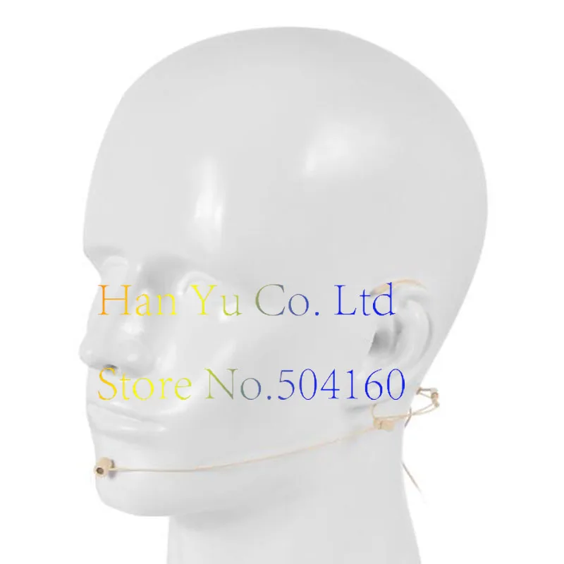 Professional Ear Hanging Headset/Headworn Microphone for Shure Body-pack Transmitter Skin Color Mini XLR TA4F Plug | Электроника