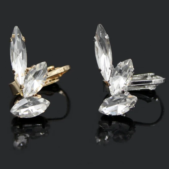 

Free Shipping Fashion Ear Cuff Jewelry, 12PC Personality Punk Ear Cuff Shiny Exquisite Rhinestone Crystal Ear Cuff Clip Brincos