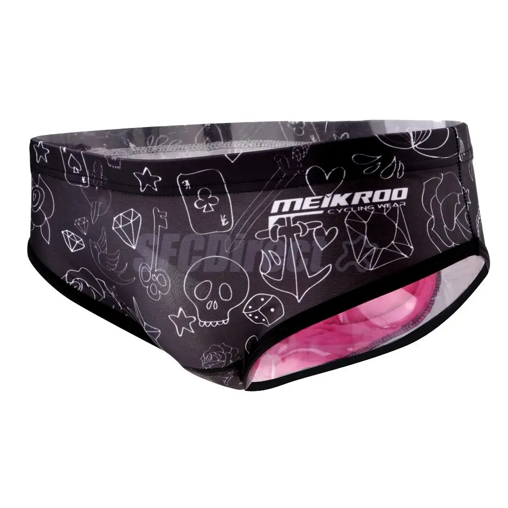 Women's 3D Padded Short Pants Anti-Slip Quick Dry Shockproof Briefs For Cycling Mountain Bike Riding Underwear Riding Sport Gear