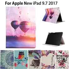 Модный мультяшный чехол для Apple, iPad 9,7,,, чехол, умный чехол, чехол для планшета A1822, A1823 из искусственной кожи, откидная подставка