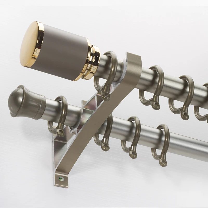 Простой перфорированный карниз из алюминиевого сплава Римский стержень