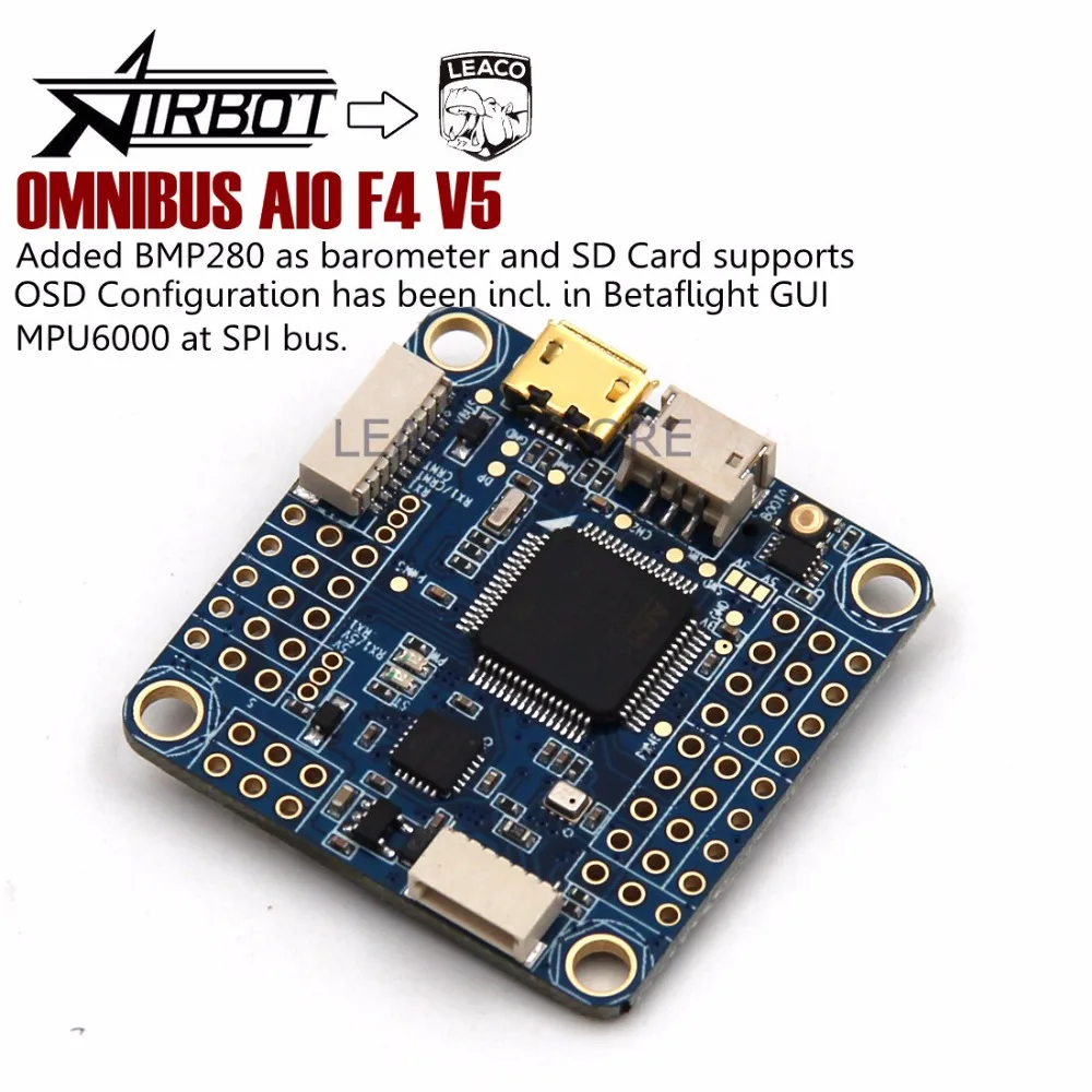 Koop OMNIBUS AIO F4 V5 Flight Control voor FPV gebaseerd op F405 MCU voor quadcopter
