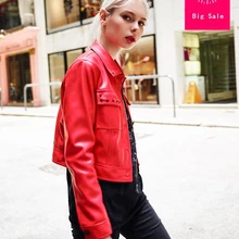 Весенне-осенняя Модная брендовая куртка из искусственной кожи, Женская куртка в уличном стиле, куртка из искусственной кожи wj1144