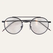 Винтаж круглая металлическая оправа, очки с оправой личности в студенческом стиле прозрачные солнцезащитные очки рамки защитные очки для глаз рамка