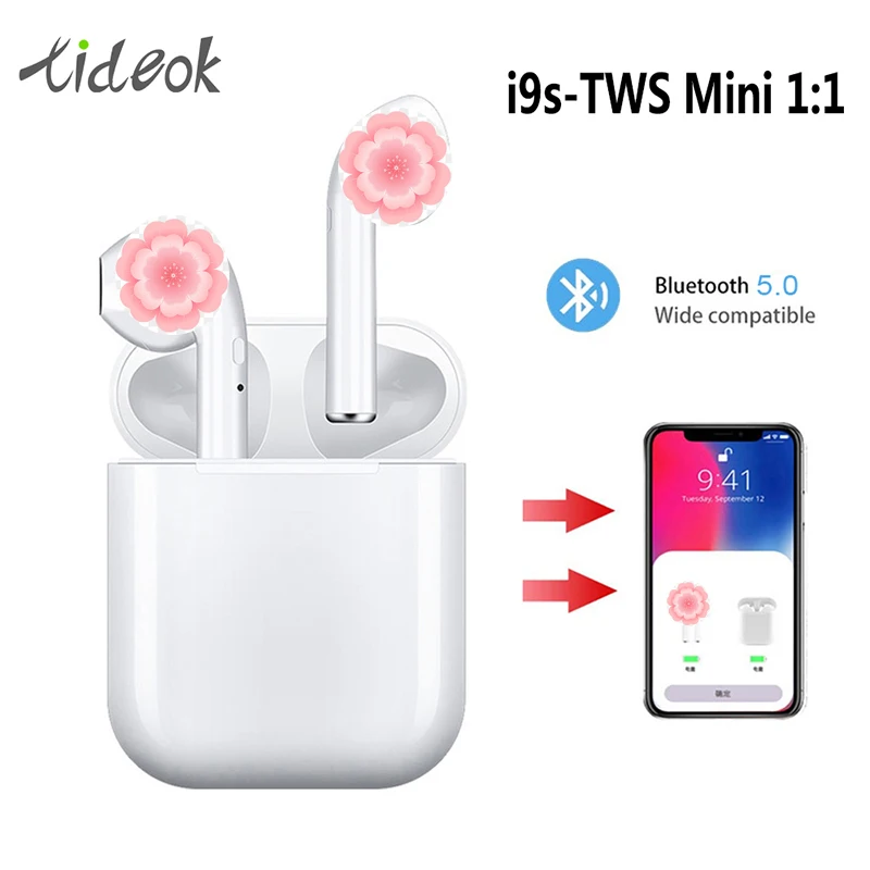 

I9s TWS Bluetooth Headset Pop-ups Charge Support Wireless Earphone Bluetooth Smart Charging Pod for iPhone Xiaomi Samsung