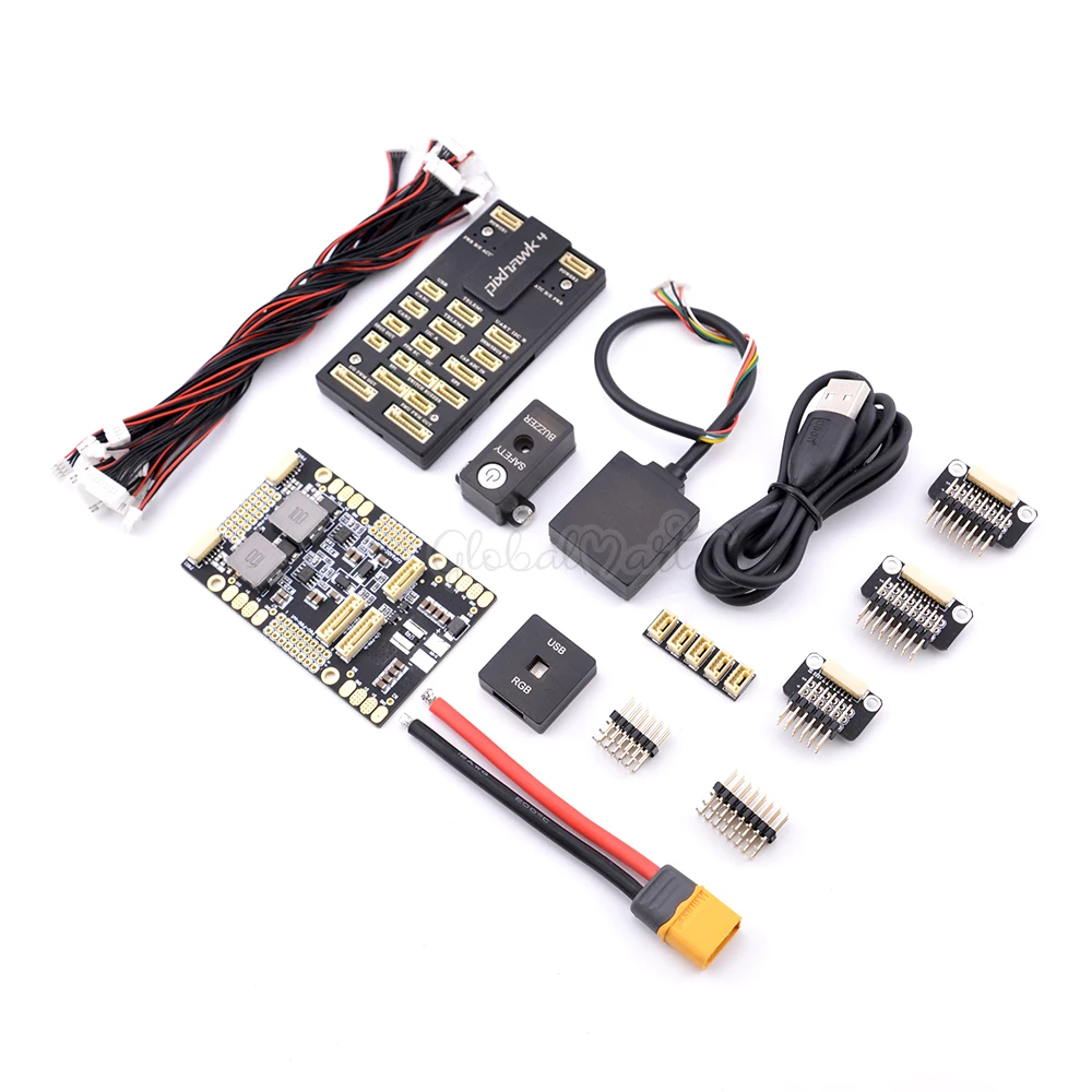Плата управления полетом Pixhawk 4 PX4 M8N GPS RGB PPM I2C 433 МГц/915 МГц 100 мВт Телеметрия с