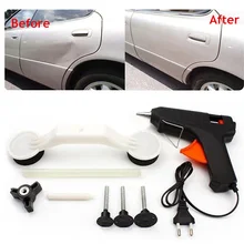 Автомобиль Dent Repair Tool Removal ручной Ремонтный комплект корпус автомобильной двери автомобиль авто 40 Вт горячего расплава клеевой пистолет + клей-карандаш Тяговая мостик устройство