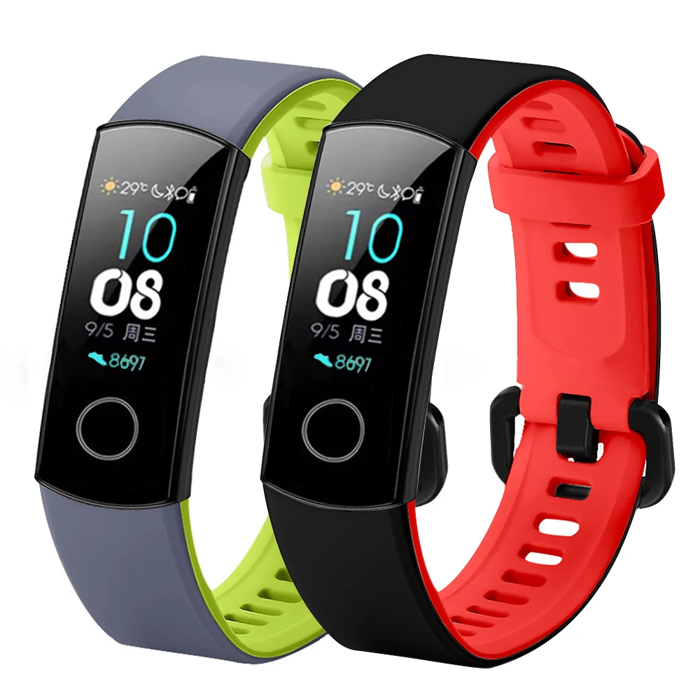 Умный Браслет для huawei Honor Band 4 ремешок Amole силиконовый цветной экран фитнес трекер