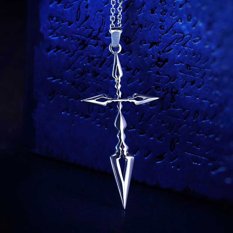 Fate Zero Серебряная сабля Подвеска из стерлингового серебра 925 пробы колье аниме для