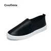 Cresfimix zapatos de mujer women fashion white breathable slip on flat shoes lady pu leather summer comfortable loafers a2015 ► Photo 2/6