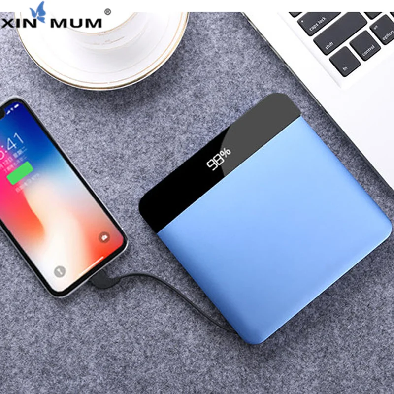 

XIN-MUM 20000mAh Ultra-thin Slim Power Bank Type-C Protable Quick Chrager for iPhone Samsung Xiaomi Huawei LG PC Battery Pack