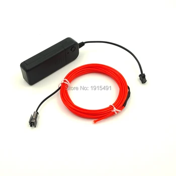 

DC3V Red 2.3mm EL Cable Rope Tube 3Meters Led Neon Strip Number Display for Outdoor Temporary Marks,Guidence,Advertising Decor