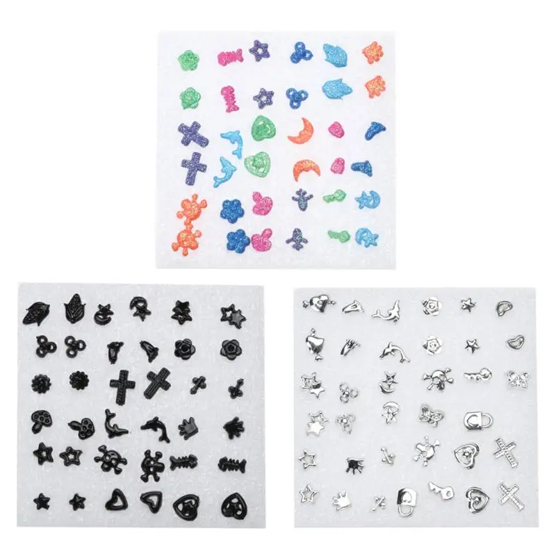 

Fashionable Plastic Ear Studs (18 Pair Per Set)