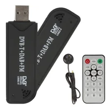 DVB-T USB цифровой мини-Телевизор программный ключ тюнера приемник с пультом дистанционного управления для ПК ноутбука DVBT