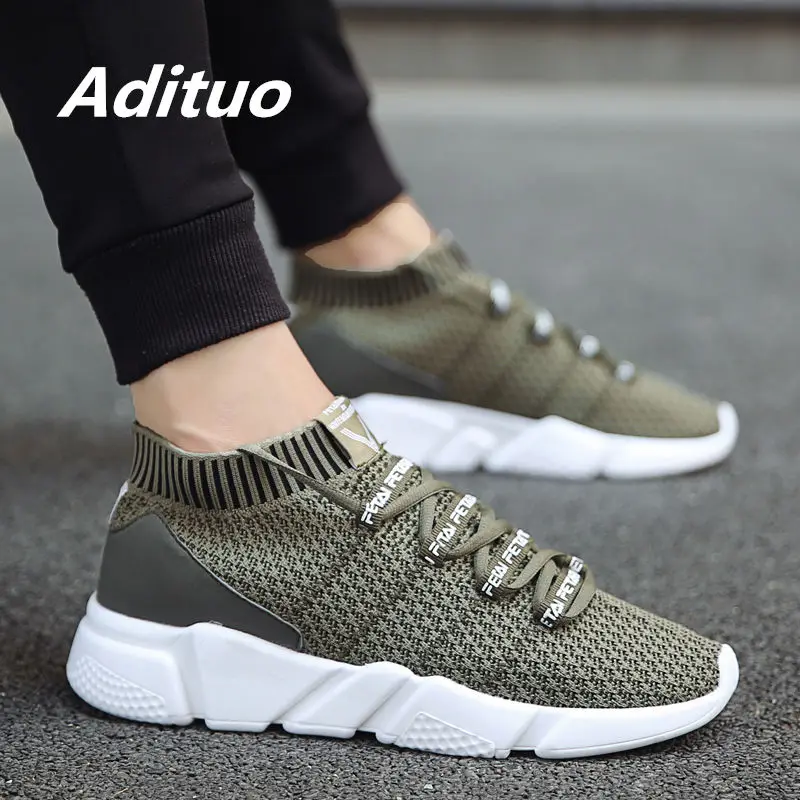 

New Arrival Brand Men Shoes Breathable Mesh Lace Up Adult Sneakers Fashion Zapatillas 2019Men Casual Shoes Good Quality Footwear