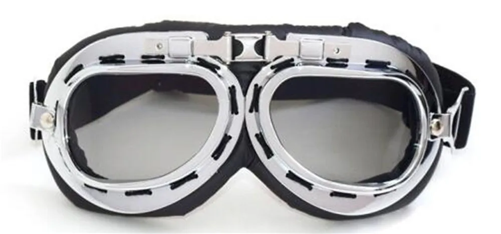 

Retro Motorbike Motocross Helmet Pilot Goggles Jet Aviator Vintage Wwii Pilot Goggles Motorcycle Scooter Glasses UV For Helmet
