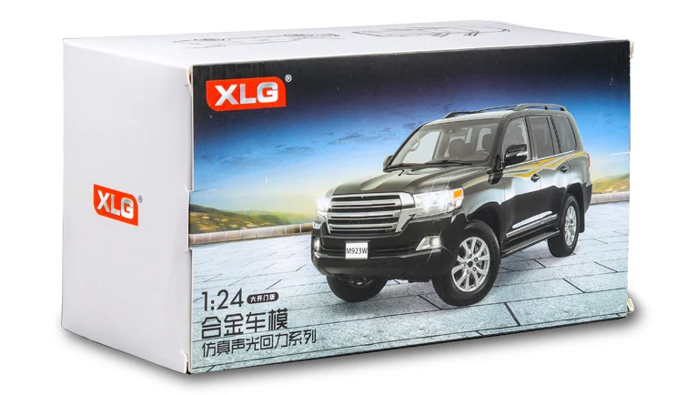 1:24 TOYOTA LAND CRUISER PRADO металлическая модель автомобиля с откидной спинкой для детей подарки на день рождения игрушки