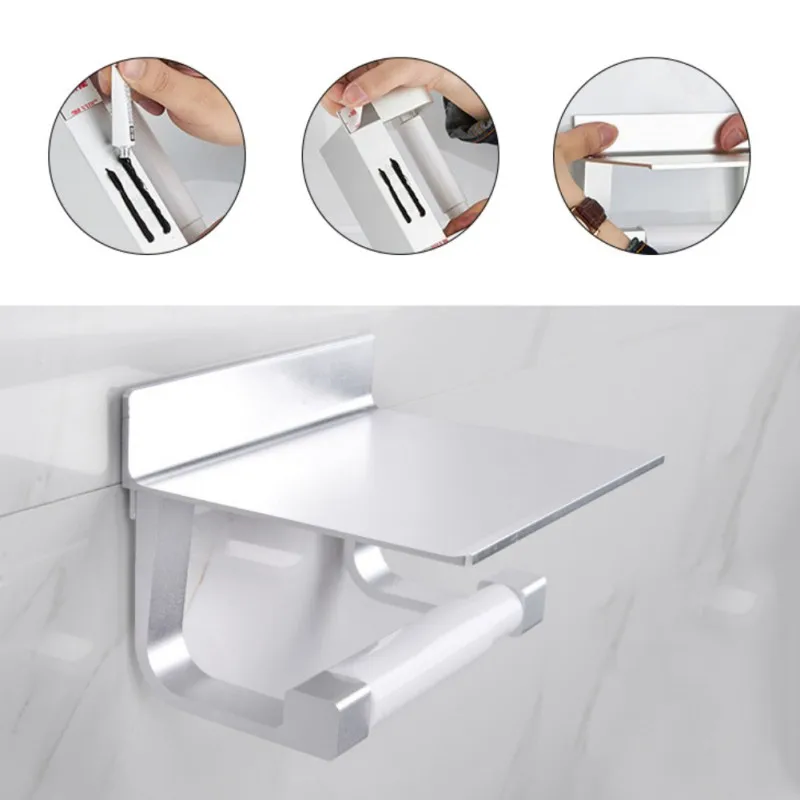 المنزل المرحاض الأنسجة لفة حامل الذاتي عصا الحمام منظم رف الفولاذ المقاوم للصدأ المرحاض ورقة حامل الاكسسوارات تخزين المنزل المنزل المرحاض الأنسجة لفة حامل الذاتي عصا الحمام منظم رف الفولاذ المقاوم للصدأ المرحاض ورقة حامل الاكسسوارات تخزين المنزل