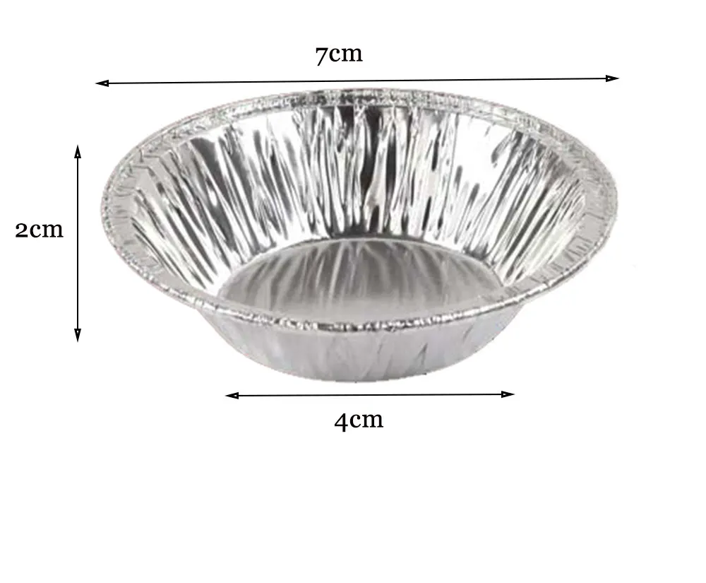 Aluminum Alloy Disposable Egg Tart Mold for Baking Round Cake Mold for Cupcake 100PCSLot Dropshipping (6)