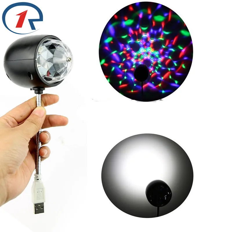 

ZjRight 2 in 1 USB 5V Party DJ KTV Bar RGB stage Light &White Led table Lamp computer Mobile Home illumination Portable lighting