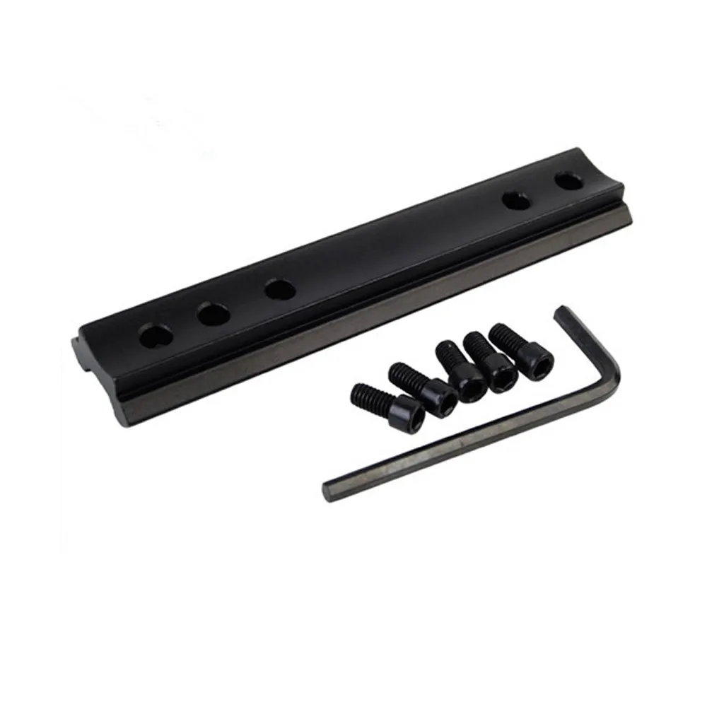 Tactical-Hunting-Curve-Underside-Lead Rail-DIY-RifleScope Picatinny-Weaver-Adapter-Mount-Base-100mm-with-Screws RL1-0013-02