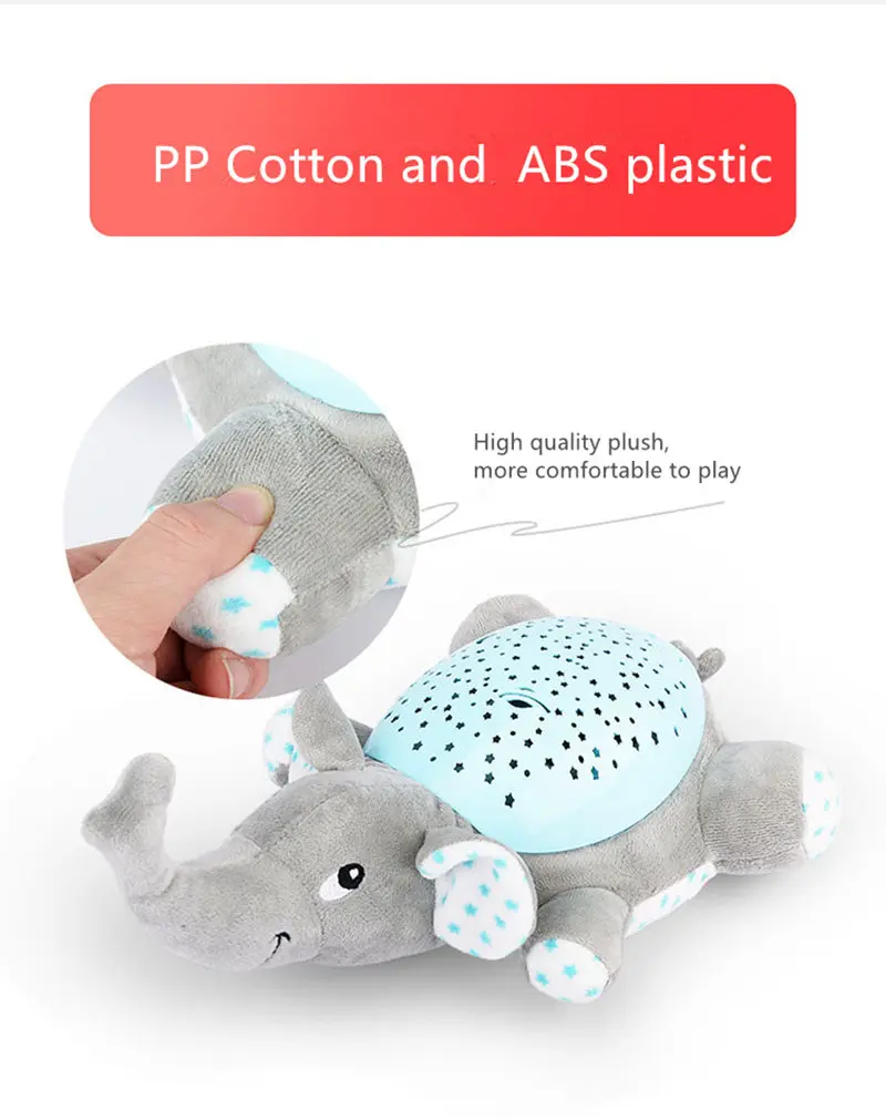 Brinquedos do Bebê para Crianças Dormir com Luz Winco Design Bonito Night Light Estrelas Projetor Colorida Luminosa Música Animais Lâmpada Led 14 Brinquedos que acendem