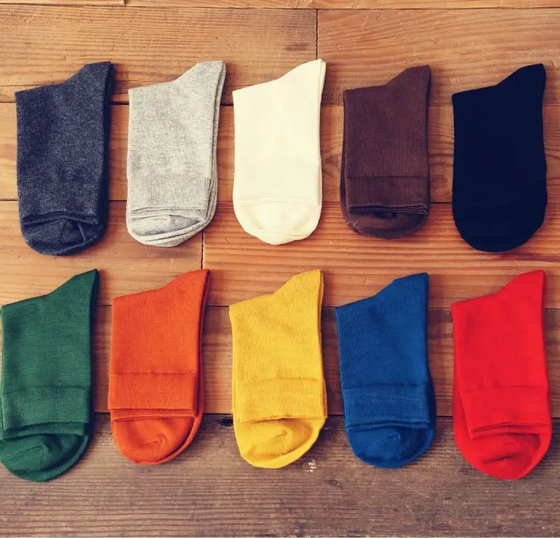 

10colors 100% Cotton classic business socks brand man casual socks high quality men's socks