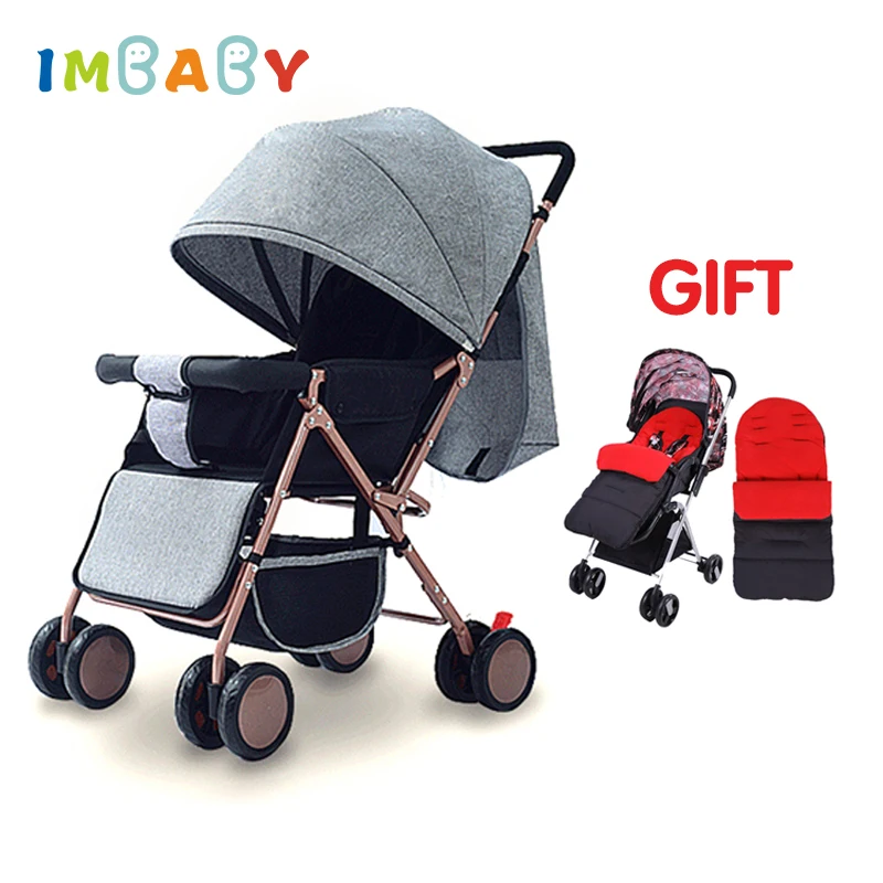 IMBABY складной легкая детская коляска для путешествий с зима теплый чехол ног