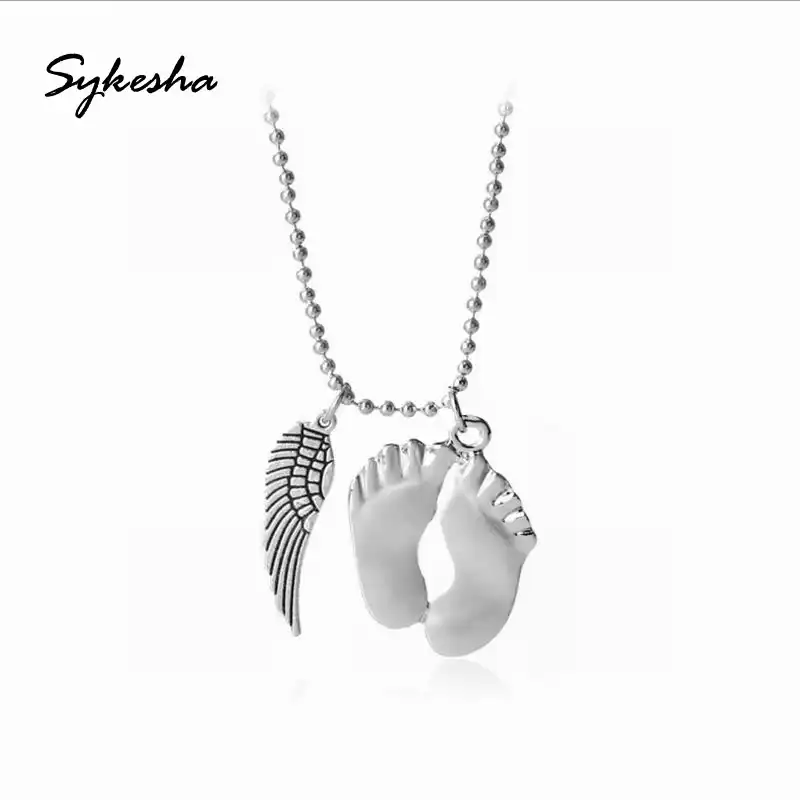 baby feet necklace charm