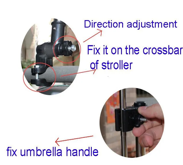Младенческой Детские коляски коляска зонтик держатель Детские коляски Интимные аксессуары малыш ребенок складной регулируемый держатель