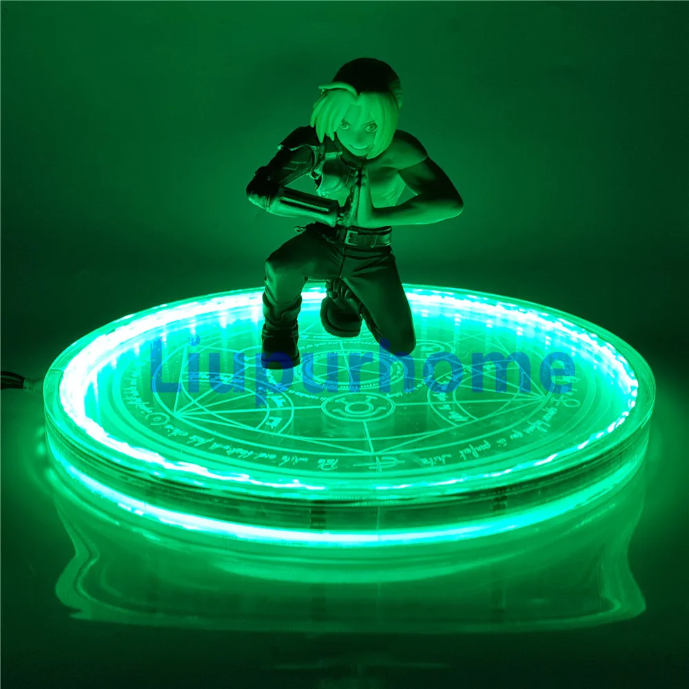 

Fullmetal Alchemist Edward Elric Led Magic Circle light Action Figure Anime Fullmetal Alchemist Figurine Led Changing+Remote