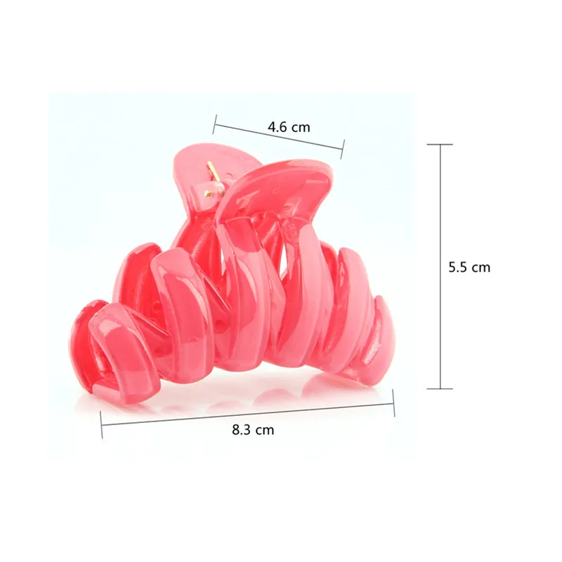1 Stück Große Handgemachte Harz Haarnadeln und Clips Candy Farbe Große Haargreifer Mode Elastische Haarschmuck Zubehör (LG820014)