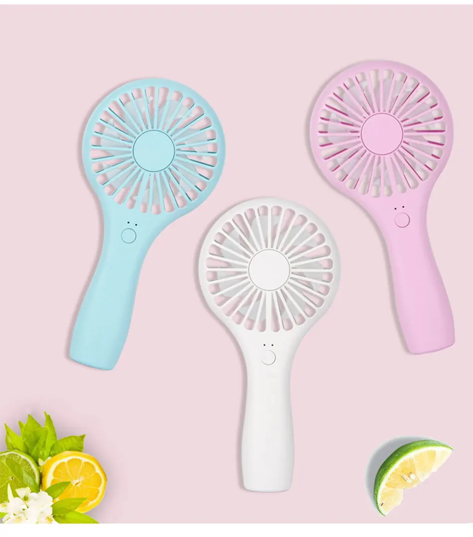 

New Mini USB Rechargeable Air Cooling Fan With Lanyard Desk Mini Fan Dual Use Home Student Portable Desktop Office Fan