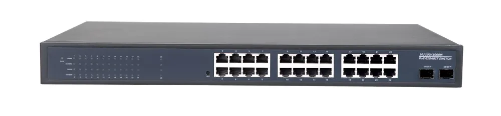 24-Порты и разъёмы гигабитный Ethernet-коммутатор с 2 SFP