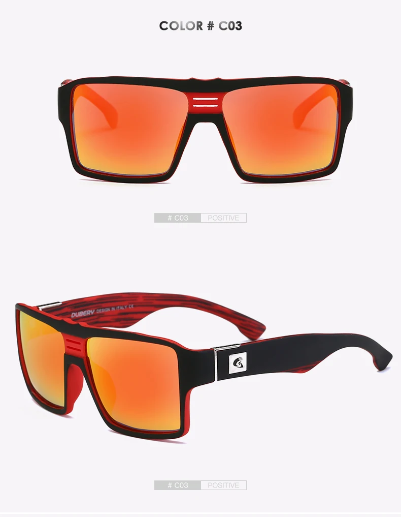 Dubery поляризационные Солнцезащитные очки для женщин Для мужчин Ретро мужской, красочные Защита от солнца Очки для Для мужчин модные брендовые Роскошные Зеркало оттенки Прохладный Óculos - Цвет линз: NO3