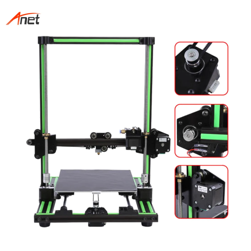 Anet E10 Easy Assembled DIY 3d Printer Kit Most Economic Large Printing Size Impressora 3d PLA ABS Various Color FDM 3d Printer Anet E10 Easy Assembled DIY 3d Printer Kit Most Economic Large Printing Size Impressora 3d PLA ABS Various Color FDM 3d Printer