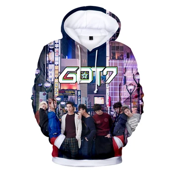 

Latest Kpop GOT7 Fashion Hip Hop 3d Hoodies Sweatshirts Men Women Hoodie Hoody Tops Casual Long Sleeve Sport 3D Hooded Pullovers