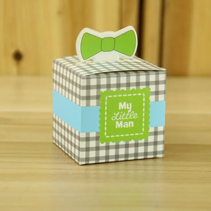 20 шт. креативные бумажные коробки для душа с галстуком бабочкой маленьких