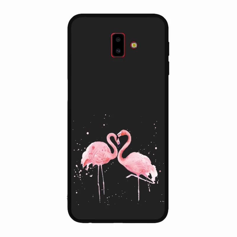 Мягкий силиконовый черный чехол для samsung Galaxy J4 J6 Plus J3 J5 J7 2017 Прочный с изображением