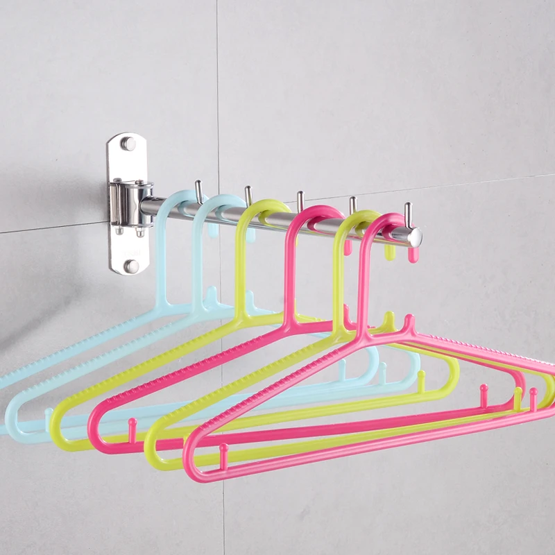 Coat Hook Rack Stainless Steel Robe Hook Wall Mounted 180 Degree Rotate Bathroom Hook for Towels Key Bag Clothes Hanger Creative