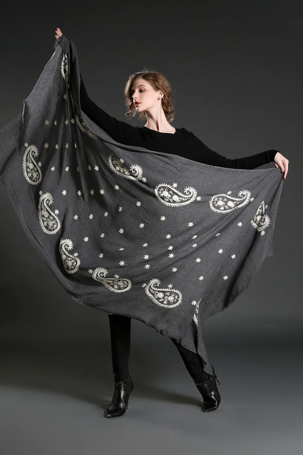 Модный брендовый зимний шарф для женщин, женский клетчатый кашемировый шарф, Женский Теплый квадратный платок и шарфы, опт/розница