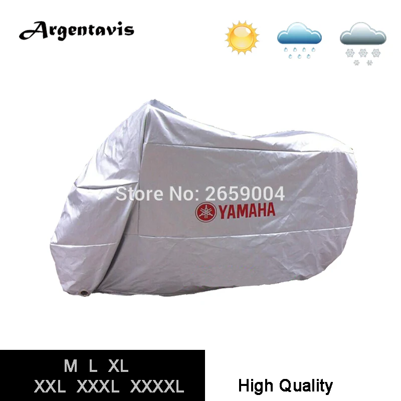 210D Motorcycle covers For Yamaha Silver Motorbike Hood Tent Waterproof UV Dust Protector Rain