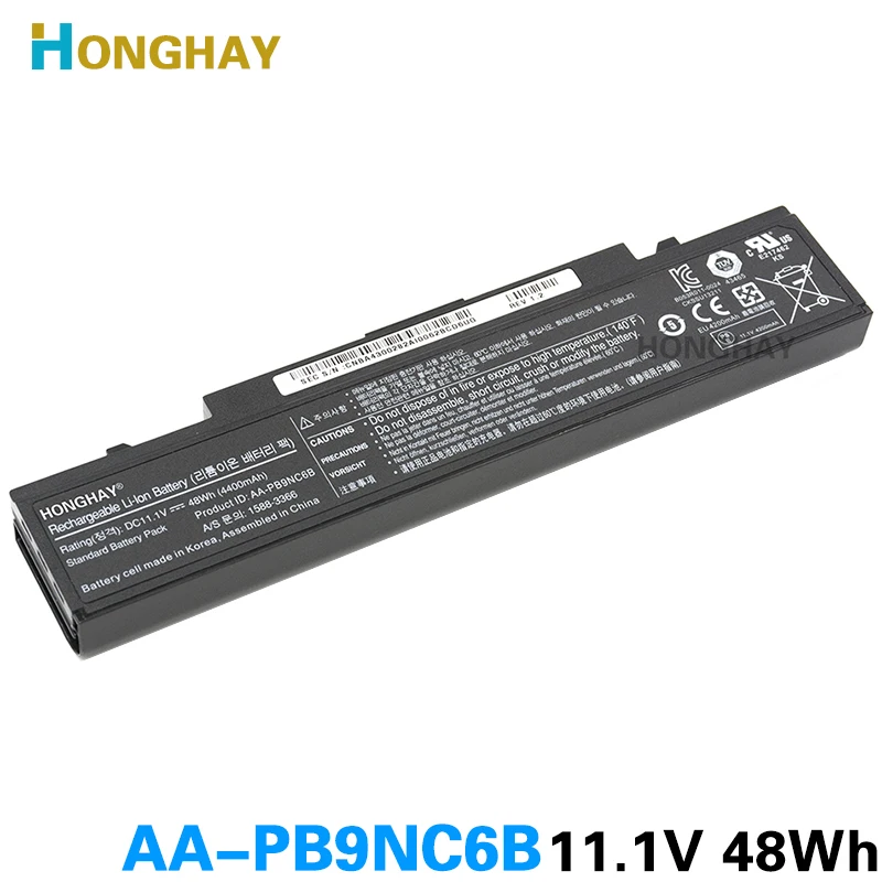 Дешево HONGHAY AA PB9NC6B Аккумулятор для ноутбука Samsung PB9NS6B PB9NC6B R580 Q460 R468 R525 R429 300e4a RV511 R528 RV420 RV508 355v5c R428