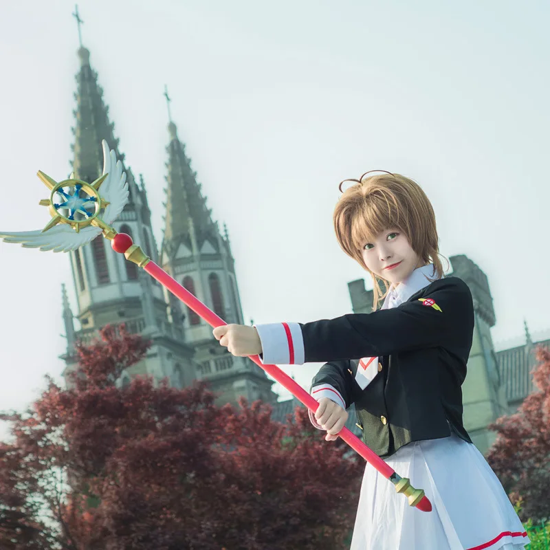 2018 Cardcaptor искатель карт Sakura школьная форма аниме косплей костюм для женщин Хэллоуин