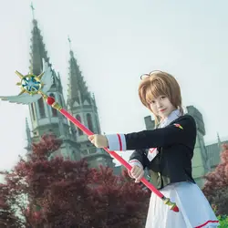 2018 Cardcaptor искатель карт Sakura школьная форма аниме косплей костюм для женщин Хэллоуин
