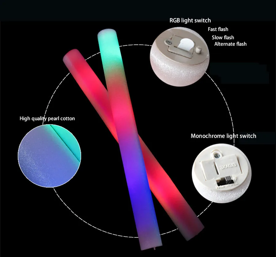 Foam Glow sticks (10)