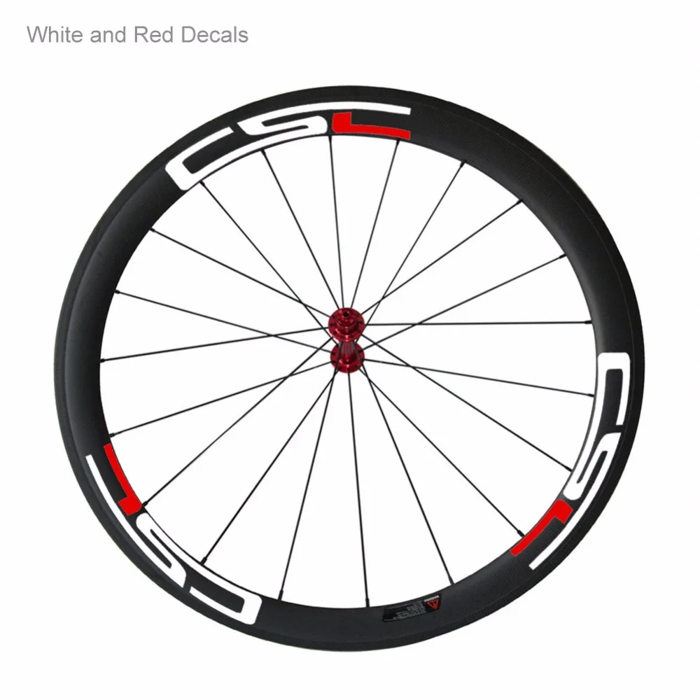Top CSC LOGO Sticker Fee For Wheelset  (White/Black /Red and White ) 2
