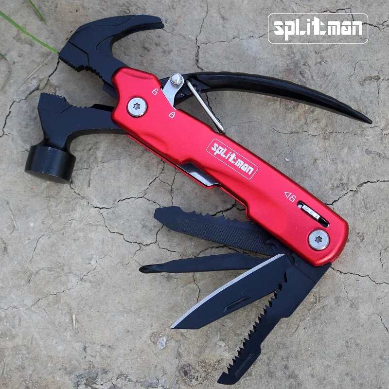

Multifunctional Hammer Hand Tools Plier Camping Multi Tool Nail Puller Camping Outdoor Survival Folding Knife Splitman Multitool