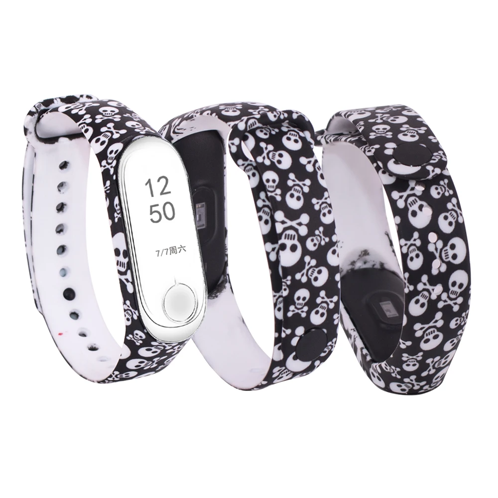 Outdoor Multicolor TPU Replacement Wristband Pedometer Strap For Xiaomi 3 Wrist Band Pedometer Band For Sport Running Fitness
